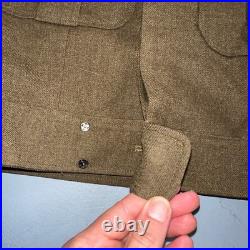 WWII US Army E-6 Ike Jacket 25th Infantry Division Patches WW2 Size 34R Wool