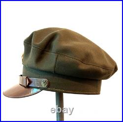 WWII US Army Enlisted Soldiers Visor Cap / Crusher Cap