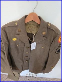 WWII US Army Enlisted Uniform Named Staff Sergeant Jacket Pants Shirt Cap