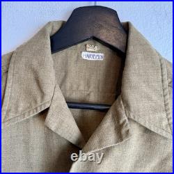 WWII US Army Flannel Shirt Stenciled POW Prisoner Of War