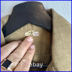 WWII US Army Flannel Shirt Stenciled POW Prisoner Of War