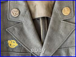 WWII US Army Four Pocket Jacket Insignia for China, Burma, India Sergeant First