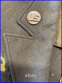 WWII US Army Four Pocket Jacket Insignia for China, Burma, India Sergeant First