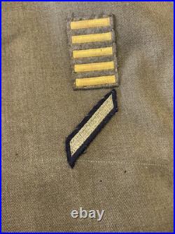 WWII US Army Four Pocket Jacket Insignia for China, Burma, India Sergeant First