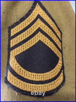 WWII US Army Four Pocket Jacket Insignia for China, Burma, India Sergeant First