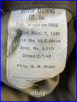 WWII US Army Four Pocket Jacket Insignia for China, Burma, India Sergeant First