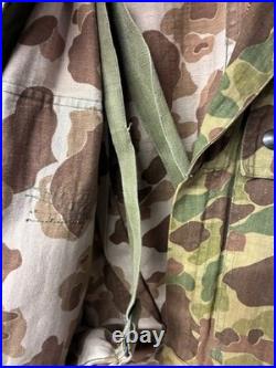WWII US Army Frogskin Camo Coverall Original WW2 USMC WWII US Army Frogskin Camo Coverall Original WW2 USMC