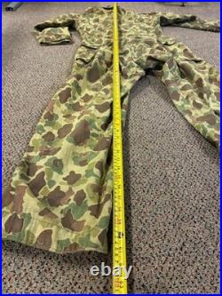 WWII US Army Frogskin Camo Coverall Original WW2 USMC WWII US Army Frogskin Camo Coverall Original WW2 USMC