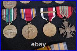 WWII US Army Group Lt Col LEER Bronze Star Africa Italy France Greece Nicaraguan