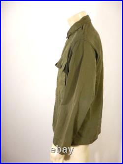 WWII US Army HBT Herringbone Twill Combat Jacket 45-D Size 36 R