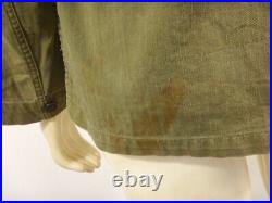 WWII US Army HBT Herringbone Twill Combat Jacket 45-D Size 36 R