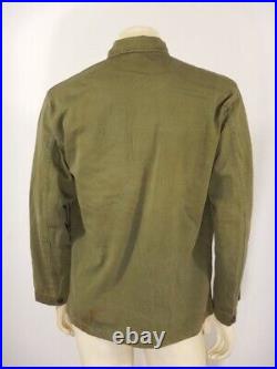 WWII US Army HBT Herringbone Twill Combat Jacket 45-D Size 36 R