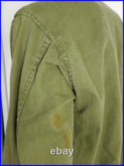 WWII US Army HBT Herringbone Twill Combat Jacket Size 36 R