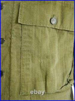 WWII US Army HBT Herringbone Twill Combat Jacket Size 36 R