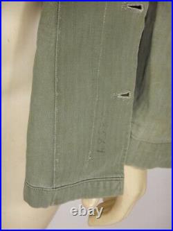 WWII US Army HBT Herringbone Twill Combat Jacket Size 38
