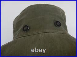 WWII US Army HBT Herringbone Twill Combat Shirt Jacket Size 36 R