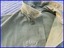WWII US Army HBT Herringbone Twill Combat Utility Jacket/Shirt-38R-OD7