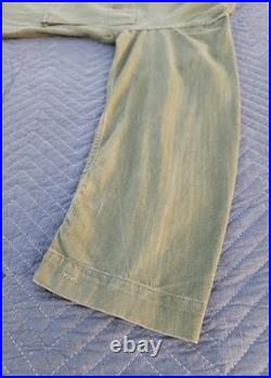 WWII US Army HBT Herringbone Twill Combat Utility Jacket/Shirt-38R-OD7