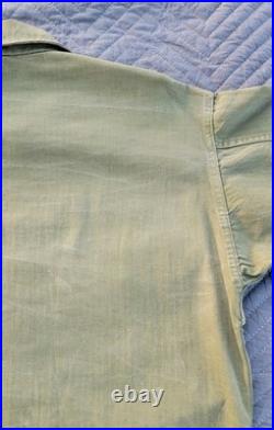 WWII US Army HBT Herringbone Twill Combat Utility Jacket/Shirt-38R-OD7