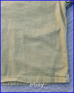 WWII US Army HBT Herringbone Twill Combat Utility Jacket/Shirt-38R-OD7