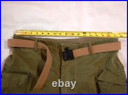WWII US Army HBT Herringbone Twill Trousers Pants Size 36 X 32