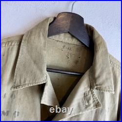 WWII US Army HBT Shirt Custom Stenciled Distressed