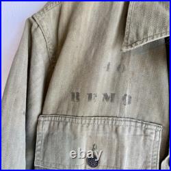 WWII US Army HBT Shirt Custom Stenciled Distressed