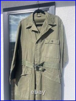 WWII US Army HBT coveralls