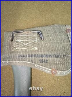 WWII US Army Hatchet with Carrier Dated 1942