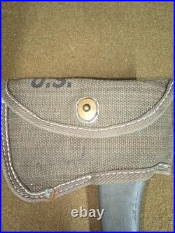 WWII US Army Hatchet with Carrier Dated 1942