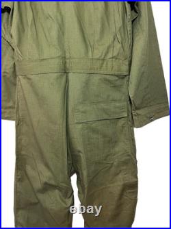 WWII US Army Herringbone Twill HBT Mechanic Tanker Coveralls 13 Star Buttons 42L