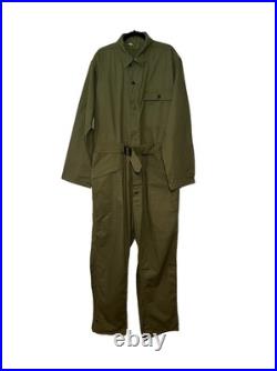 WWII US Army Herringbone Twill HBT Mechanic Tanker Coveralls 13 Star Buttons 42L