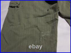 WWII US Army Herringbone Twill HBT Trousers Pants Size 33 X 30