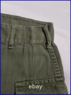 WWII US Army Herringbone Twill HBT Trousers Pants Size 33 X 30