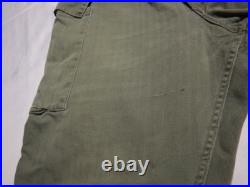 WWII US Army Herringbone Twill HBT Trousers Pants Size 33 X 30