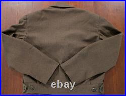 WWII US Army IKE Jacket 8th Army Named + Dated Size 40R