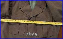 WWII US Army IKE Jacket 8th Army Named + Dated Size 40R