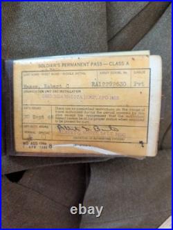 WWII US Army IKE Jacket 8th Army Named + Dated Size 40R