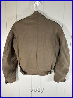 WWII US Army Ike Field Jacket OD Wool 34R 817 Engineer Aviation Strategic Air Co