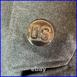 WWII US Army Ike Jacket 38R 1944 Staff Sgt CIB Sterling Uniform Set