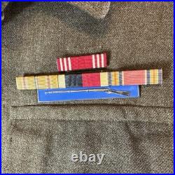 WWII US Army Ike Jacket 38R 1944 Staff Sgt CIB Sterling Uniform Set