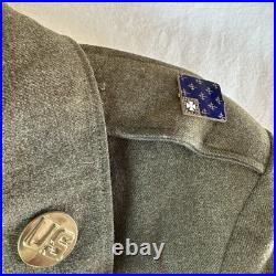 WWII US Army Ike Jacket 38R 1944 Staff Sgt CIB Sterling Uniform Set