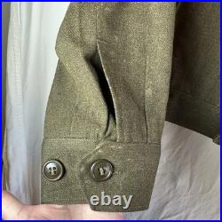 WWII US Army Ike Jacket 38R 1944 Staff Sgt CIB Sterling Uniform Set