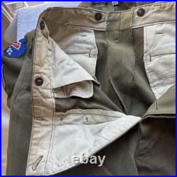 WWII US Army Ike Jacket 38R 1944 Staff Sgt CIB Sterling Uniform Set