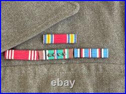 WWII US Army Ike Jacket 3rd Army Named With Ribbons & Patches Original