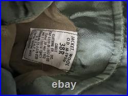 WWII US Army Ike Jacket 4th Armored Division Wool Uniform Coat Vintage