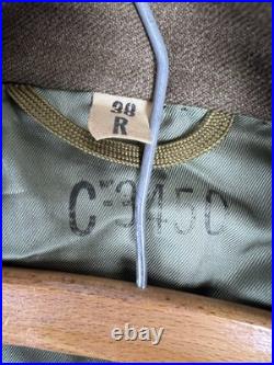 WWII US Army Ike Jacket 4th Armored Division Wool Uniform Coat Vintage