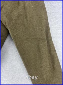 WWII US Army Ike Jacket 4th Armored Division Wool Uniform Coat Vintage