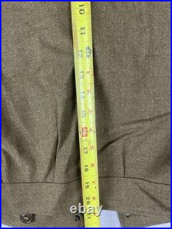 WWII US Army Ike Jacket 4th Armored Division Wool Uniform Coat Vintage