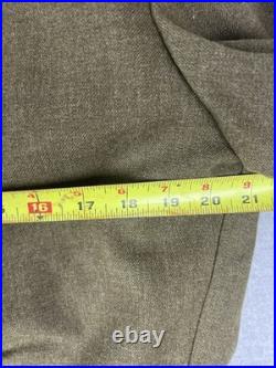 WWII US Army Ike Jacket 4th Armored Division Wool Uniform Coat Vintage